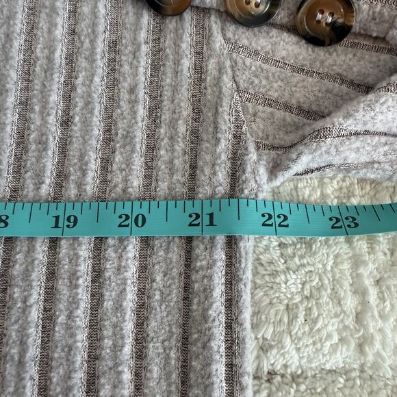 Dokotoo Women’s Size XL Gray Pullover Tunic Sweater V-Neck Casual Soft Weather - Picture 7 of 10